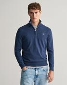 GANT - Classic Cotton Half Zip, Dark Jeans Blue