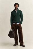 GANT - Cable Knit Half-Zip Sweater, Tartan Green image