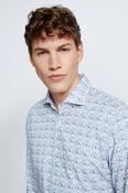 Strellson - Sereno Shirt, Blue Floral Pattern ( Size 41 &amp; 46 Only) image