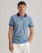 Gant - Oxford Pique SS Rugger, Silver Lake Blue (XL Only) image