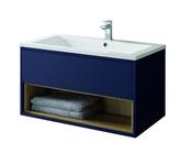 Lucca Sapphire Blue Wall Hung Unit Only 800mm Wall Hung