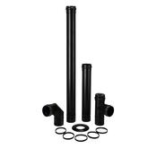 Pellet Pipe 100 x 1000mm Matt Black