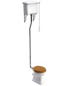 Westbury Traditional High Level Cc Toilet comes with Oak MDF Soft Close Seat image