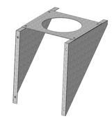 System 2 T/Wall S/S Ins 150mm Intermed Wall Support