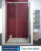 City Plus 1200 Sliding Door Chrome
