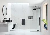 Ayo 10mm Modular Wetroom 400mm Black