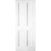 Indoors Ardmore 4 Panel White Primed Door - 80 Inch x 34 Inch (2032mm x 864mm)