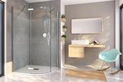 Oro Hinged Quadrant Door800 x 1200mm Right Hand