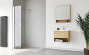 Flair Frameless Wetroom Panel 600mm Hinged Rotat Frameless Wetroom
