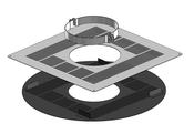 System 2 Twin Wall 150mm Round Firestop - Black