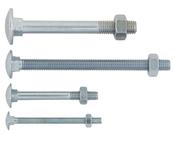 Cup Head Bolt &amp; Nut M8 x 70mm Zinc Plated