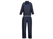 Portwest Essentials Rainsuit Navy XL 2/Pce L440