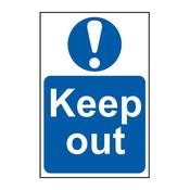 Keep Out 600 x 400m Safety Sign 600 x 400mm
