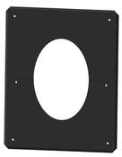 System 2 T/W Bk Ins 125mm x 45deg Rosette Plate Split