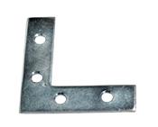 Corner Plates zinc plated 3" (4)