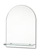 Tema Bevelled Mirror Arched 60 x 45cm 1 Shelf