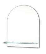 Tema Bevelled Mirror 50 x 40 Arch Top &amp; Shelf