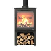 Henley Hazelwood 5kW L/Scape W/Logstore Matt Black