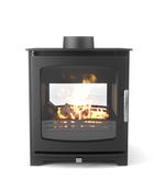 Henley Hazelwood Dbl Eco Stove Matt Black