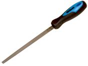 Tala 8in 2nd Cut Three Square File comes with Handle