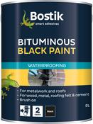 Bostik Waterproof 5lt Black Paint