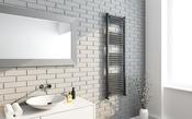 Sorento Black Towel Warmer H1600 x W500mm