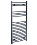 Ashfield Anthracite 1200 x 600 Curved Towel Rail 2405btu image