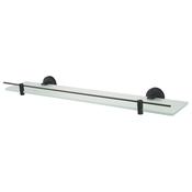Haceka Kosmos Glass Shelf 60cm Matt Black image