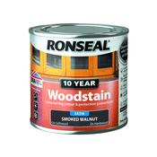 Ronseal 10 Year Woodstain 250ml Smoked Walnut