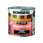 Ronseal 10 Year Woodstain 250ml Ebony