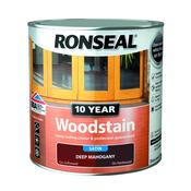 Ronseal 10 Year Woodstain 2.5l Deep Mahogany