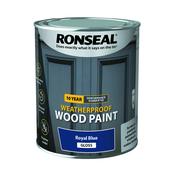 Ronseal 10yr Weatherproof 750ml Royal Blue Gloss