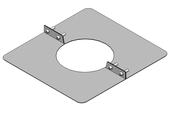 System 35 8" Clamp Plate T/Wall Flexi Flue S/Fuel