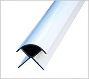 Ceiling &amp; Wall Panel Trim External Corner Silver PVC Trims