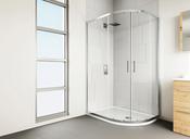 Verve Quadrant Shower Door 1200 x 800mm Silver *