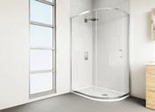 Verve Quadrant Shower Door 1200 x 900mm Silver *