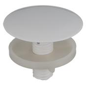 Plumb Centre Chrome Tap Hole Blanking Plug - White