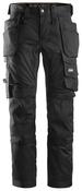 Snickers 6241 AllroundWork Stretch Trousers with Holster Pockets W31 L32 - Black |62410404046 image