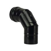 80mm 90deg Elbow With Matt Black Door