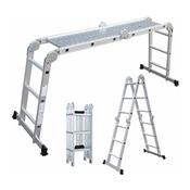 ProTool Foldable 4 Way Multi-Purpose Ladder with Scaffold Platform | PTLD1234PF