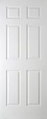 Bostonian Woodgrain Door 6'6" x 2'2" 6 Panel