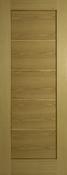 Shaker 44mm Oak Door 6'8" x 2'8" 4G Horizontal