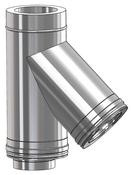 System 2 T/Wall S/S Ins 150mm x 45deg Tee comes with Cap
