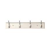 Tema Coat Hook 4 Pin White