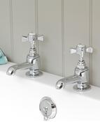 Edwardian Bath Taps Chrome Plated 6202/004 image