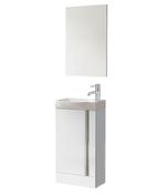 Prague 45 Gls F/S Vanity Pack 450 x 350mm Gloss White image