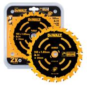 Dewalt CordLess Extreme Framing Circular Saw Blade - 165mm x 20mm x 24T Dt10624qz