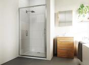 Verve Slider Shower Door 1400mm Silver