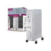 De Vielle Premium 2000W 9 Fin Oil Filled Radiator - White | DEF057249 image