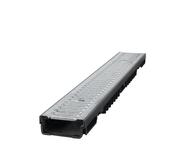 Polypropylene Channel &amp; Galv Grating 55mm x 1m Class A15